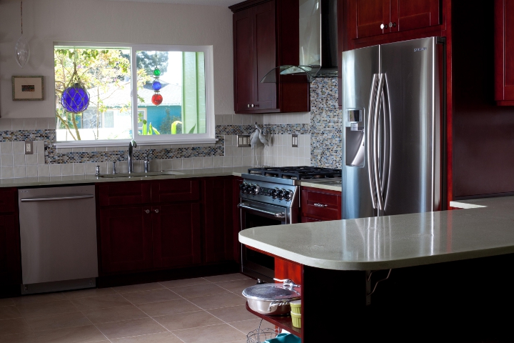 Green with Shells Kitchen Counters