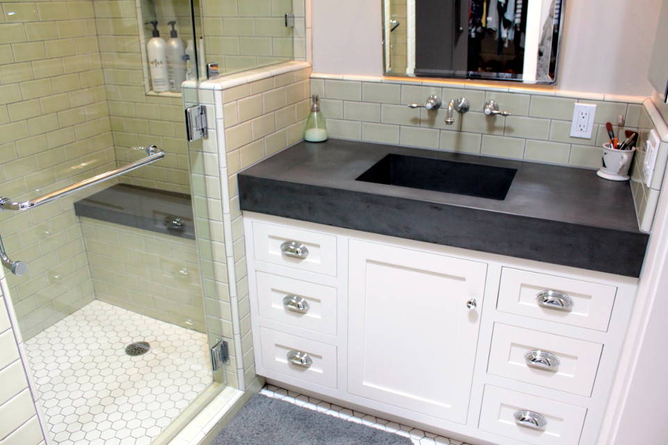 trough sink with matching bench